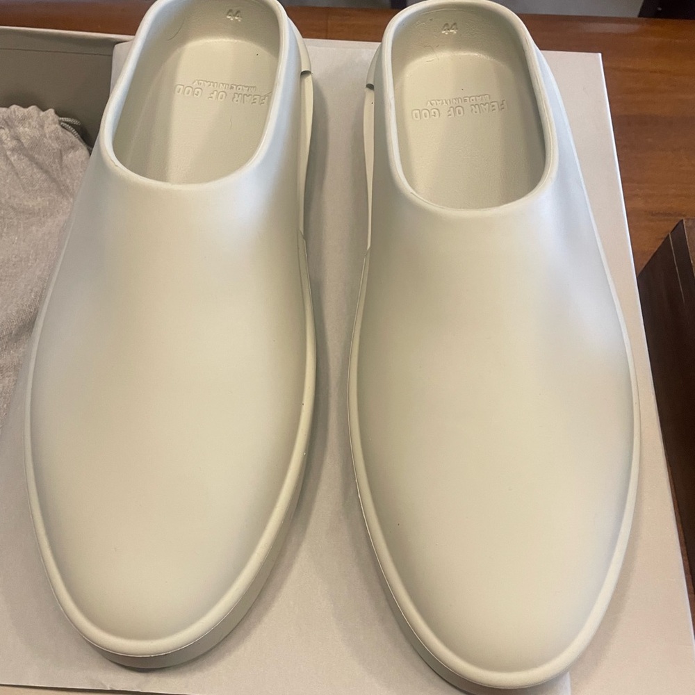 Men's White Slip-On Shoes